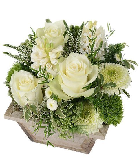 Composizione di fiori bianchi